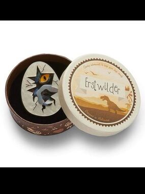 Erstwilder Life Finds a Way egg hatching brooch
